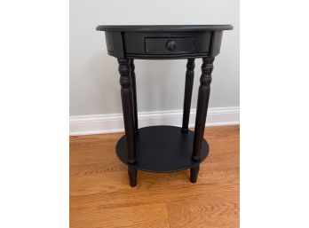 Pottery Barn Petite Oval Side Table With Drawer