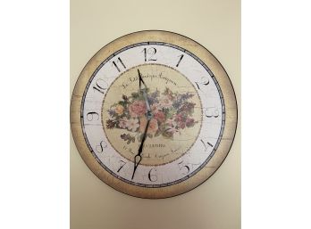 Floral Wall Clock