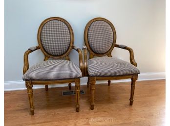 Pair Of Round Back Side Chairs