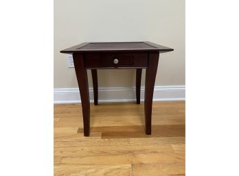 Square Side Table With Drawer