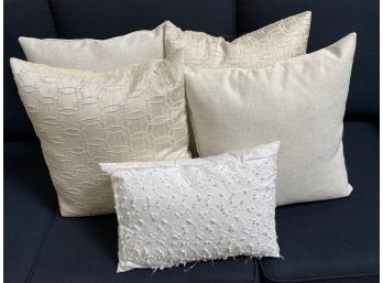 Assorted White Pillows