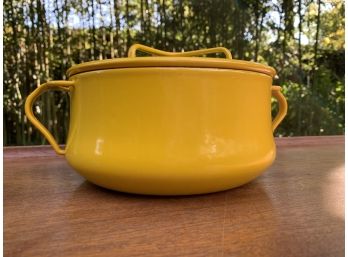 Dansk Kobenstyle Yellow Enamel Lidded Pot | Made In France