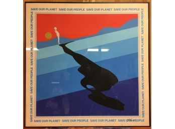 Ernest Trova, 1971, Signed Poster, Save Our Planet Save Our People