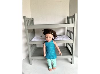 Life Size Doll And Bed With Three Bunks.  Doll Is Named Adora From The American Girl Doll Series