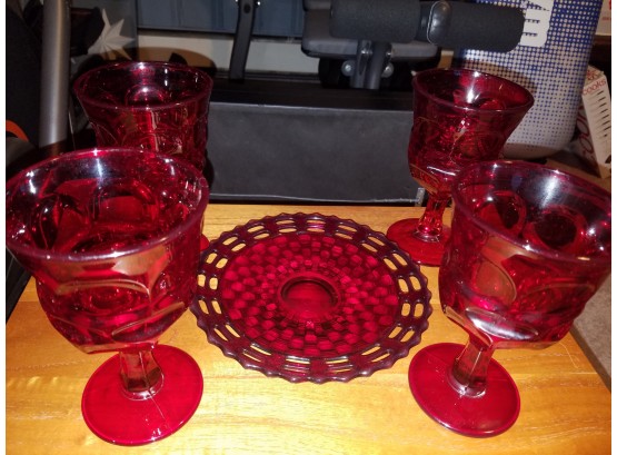 Beautiful Red Glassware