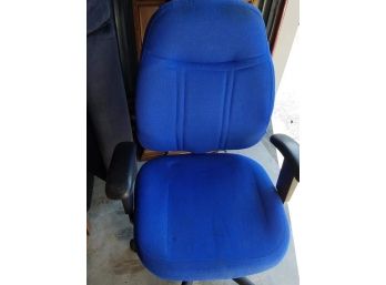 Blue Rolling Desk Chair