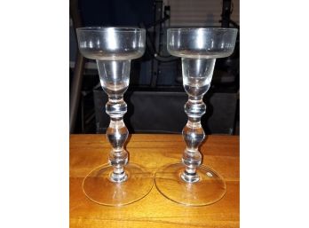 8' Crystal Candle Holders