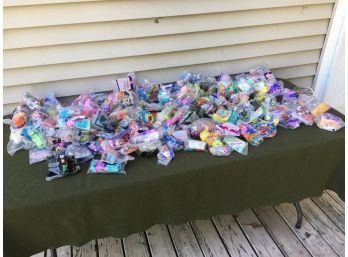 Large Vintage Collection Of 158 Unopened Vintage McDonald's Happy Meal Toys From The 1990's.