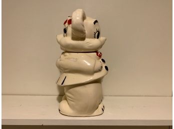 1940's Turnabout Two-Sided He And She Bear Cookie Jar