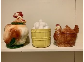 Chicken Themed Cookie Jars