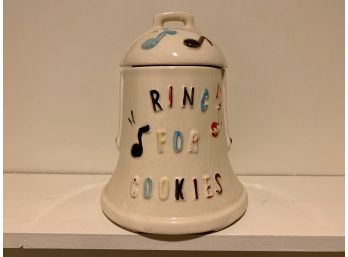 American Bisque 'Ring For Cookies' Cookie Jar With Bell