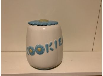 Vintage Abingdon Blue Daisy Cookie Jar