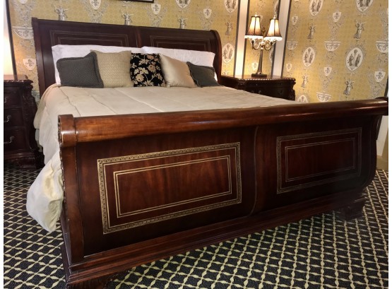 Exquisite Universal Furniture Co. King Size Sleigh Bed
