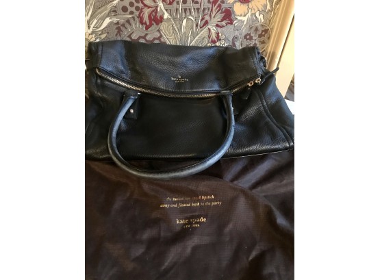 Genuine Kate Spade Black Leather Bag