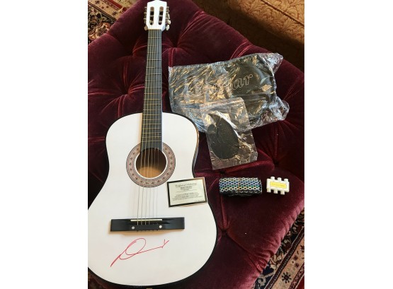 Guitar Authentically Signed By World Famous Singer Demi Lovato!