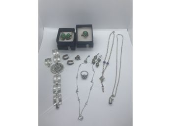 Beautiful Lot Of Sterling Silver Jewelry