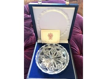 Genuine Pepi Herrmann Crystal Limited Edition 'Lotus Plate'