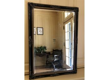 Vintage Black And Bronze Gilt Framed Mirror