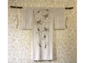 Amazing Silk Kimono On Display Hanger