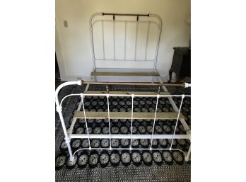 Antique Brass And Cast Iron Full Size Bed
