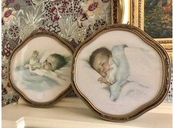 Pair Of Lovely Bessie Pease Cutmann Nursery Pictures
