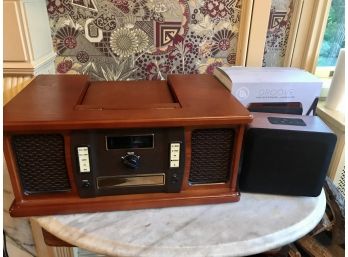 Groove Wireless Bluetooth Speaker Alarm Clock And Vintage Themed Radio
