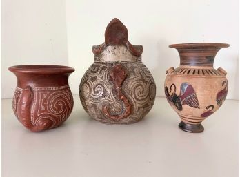 South American Art Vases