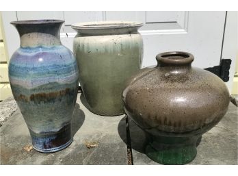 Trio Of Large Vases