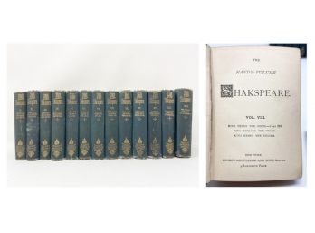 Antique Handy Volume Shakespeare Pocket Editions - 13 Volumes