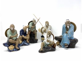 Chinese Mud Men Villager Figurines