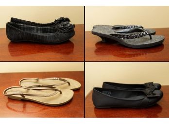 4 Pairs Of Ladies Flats & Sandals