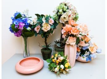 Flower Arranging Containers And Faux Plants / Flowers