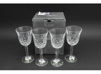 Set 4 Watrford Crystal Wine Glasses New In Box