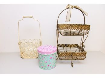 Storage Baskets & Lidded Box