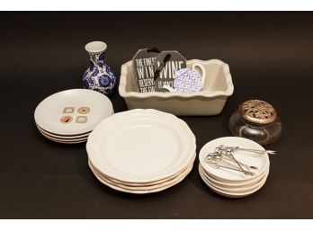 Collection Of Servingware And Tabletop Décor