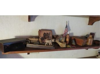 Shelf Of Eclectic Collectibles