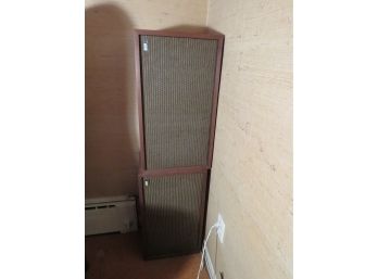 Vintage Pair Of Fisher XP 65 Walnut Speakers