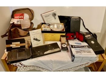 Vintage Camera Equipment And Manuals