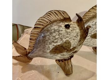 Decorative Fishes Glass Ceramic Stone