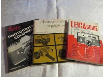 3 Leica Leitz Camera Catalogs