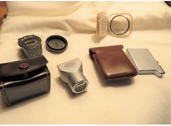 Vintage Leica Lens Filter And CAmera Accessories