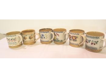 Set Of 6 Mugs Nicholas Mosse Irish Pottery