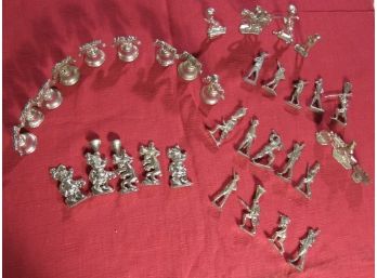 Pewter Toy Soldiers Liberty Bells And Disney Characters