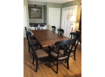 Zimmerman Drawleaf Solid Cherry Extension Dining Room Table 8 Manor House Side Chairs