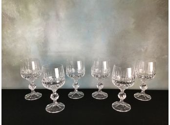 Lot Of 6 Crystal Glasses 6'