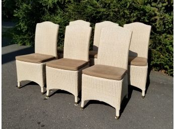 A Set Of 6 Wicker Dining Chairs By Vincent Sheppard