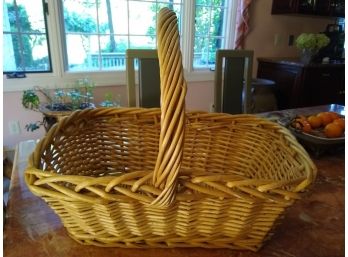 Rectangular Woven Wicker Basket Extra Large With Handle