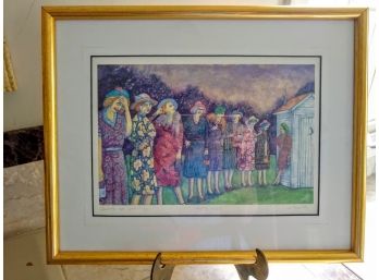 Original Water Color Painting 'Ladies In Waiting' By Jonathan Heath, $800