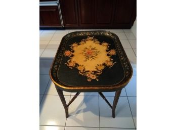 Regency Tray Table On Stand Painted