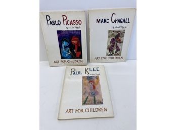 Three Volumes 'Art For Children' 1968 Picasso, Chagall, Klee